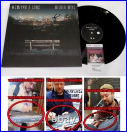 MUMFORD & SONS signed WILDER MIND Vinyl Album EXACT PROOF Marcus, Ted, Ben JSA