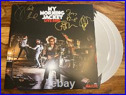 MY MORNING JACKET Band Signed Live 2015- Autographed 3x White Vinyl Album