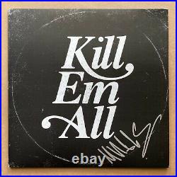 Mach Hommy Kill Em All Signed DJ Muggs Vinyl Record LP White Logo Variant Rare