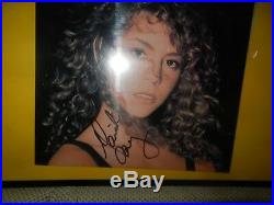 Mariah Carey Autographed Signed 1990 Debut Album Self Titled Framed Vinyl LP