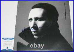 Marilyn Manson Signed'heaven Upside Down' Album Vinyl Record Lp Beckett Bas Coa