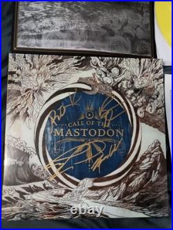 Mastodon SIGNED Call Of The Mastodon 12 Yellow Vinyl Album Brent Hinds JSA COA