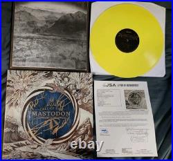 Mastodon SIGNED Call Of The Mastodon 12 Yellow Vinyl Album Brent Hinds JSA COA