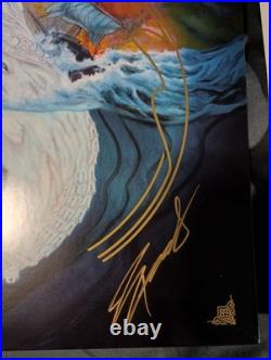 Mastodon SIGNED Leviathan 12 Blue Vinyl Album LP Gatefold Brent Hinds JSA LOA