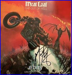 Meatloaf Signed Bat Out Of Hell Lp Meat Loaf Record Album L. E. Red & Black Vinyl