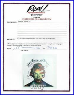 Metallica Full Band X4 Signed Autograph Album Vinyl Record James Hetfield Real