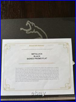 Metallica The Black Album Promo Flat Signed Sold As-Is No COA