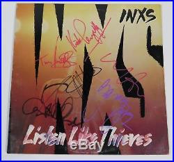 Michael Hutchence INXS Signed Autograph Listen Like Thieves Album Vinyl LP x 6