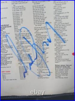 Michael Jackson Bad Vinyl LP Record Album signed