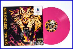 Mike Ness Signed Born To Kill Vinyl Album Social Distortion Singer Pink Bas