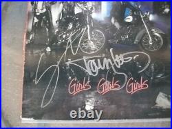 Motley Crue Girls Girls Girls Signed Tommy Lee & Vince Neil Lp Album Vinyl Jsa