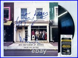 Mumford & Sons FULL BAND Signed Autographed SIGH NO MORE Vinyl Album JSA Marcus Mumford & Sons FULL BAND Signed Autographed SIGH NO MORE Vinyl Album JSA Marcus