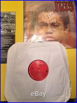 NAS Illmatic, Debut Album, Authentic Autographed! Vinyl. 1 Love Nas. Rare