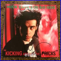 NICK CAVE signed vinyl album KICKING AGAINST THE PRICKS PROOF 2
