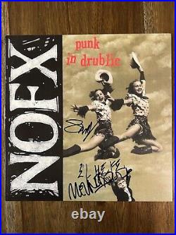 NOFX' Band Signed Vinyl Album'Punk In Drublic' Melvin & Smelly PROOF El Hefe