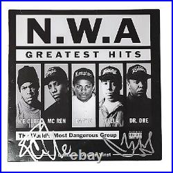 NWA Greatest Hits Vinyl Album Ice Cube Signed DJ Yella Autograph Beckett Rap