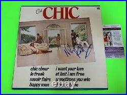Nile Rodgers C'est Chic Signed Auto 12 Vinyl Record Album JSA COA
