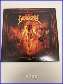 Not Enough Space Signed Weaponize Your Rage Vinyl Album Autograph Bas 153