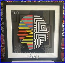 OMD The Punishment Of Luxury AUTOGRAPHED SIGNED VINYL ALBUM FRAMED