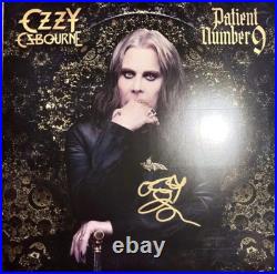 OZZY OSBOURNE SIGNED ALBUM with 2Multi-Colored Vinyl LPs Patient Number 9