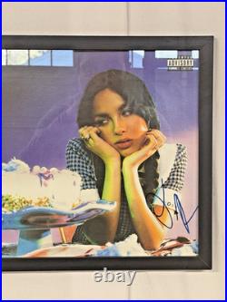 Olivia Rodrigo Signed Sour Vinyl Album Cover Beckett BAS COA Framed with Record