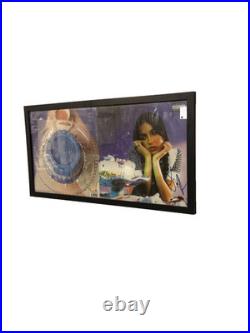 Olivia Rodrigo Signed Sour Vinyl Album Cover Beckett BAS COA Framed with Record