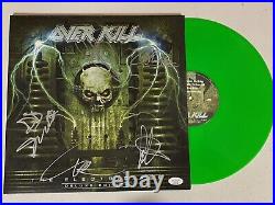 Overkill Autographed Signed Electric Age Vinyl Album With Jsa Coa # Ac26728