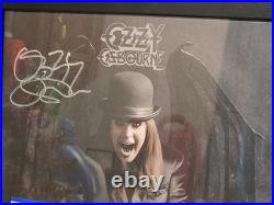 Ozzy Osbourne Ordinary Man Signed Vinyl Flat LP Album Cover PSA COA (Framed)