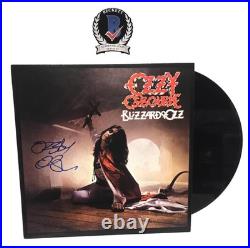 Ozzy Osbourne Signed Autograph Blizzard Of Oz Album Vinyl LP Beckett BAS COA