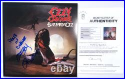 Ozzy Osbourne Signed Blizzard Of Oz Vinyl Album Prince Of Darkness Sabbath Bas