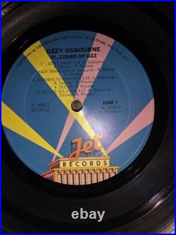 Ozzy Osbourne Signed Blizzard Of Ozz Vinyl Album 1981 JZ36812 Jet Records