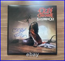 Ozzy Osbourne Signed Blizzard of Ozz Album Vinyl Autograph Beckett Witnessed