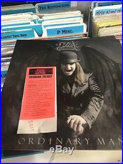 Ozzy Osbourne Signed Vinyl Album Ordinary Man