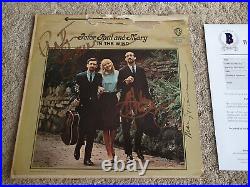 PETER PAUL & MARY Signed BY ALL 3 Autographed Vinyl RECORD Album BECKETT LOA
