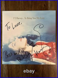 PJ Harvey Signed Vinyl Album'To Bring You My Love' Polly Jean Beckett Certified
