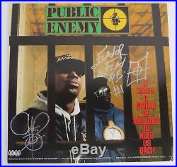 PUBLIC ENEMY Signed Autograph It Takes A Nation Of Millions. Album Vinyl LP
