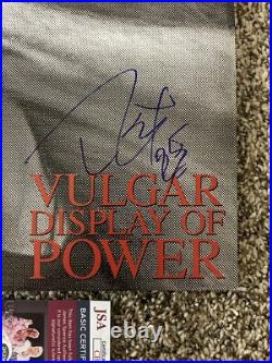 Pantera Vulgar Display of Power Signed Autographed Vinyl Album JSA COA