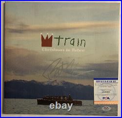 Patrick Monahan Signed Vinyl Christmas In Tahoe PSA COA Train Album Lp Record
