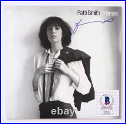 Patti Smith Signed Horses Album Vinyl Easter Wave Singer Author Painter Bas