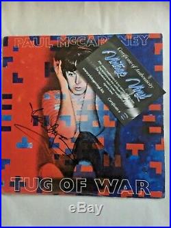 Paul McCartney Autographed Tug of War Album Vinyl with COA