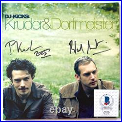 Peter Kruder & Richard Dorfmeister Dual Signed Dj Kicks Vinyl Album Duo Band Bas