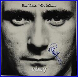 Phil Collins Beckett Signed Autograph Album Record Vinyl Face Value