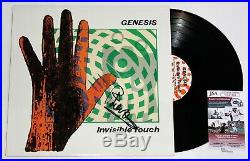Phil Collins Signed Genesis Invisible Touch Lp Vinyl Record Album Auto Jsa Coa