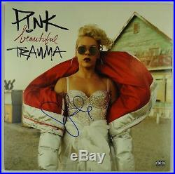 Pink P! Nk Signed Autograph JSA Album Vinyl Record Beautiful Tramma
