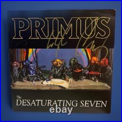 Primus The Desaturating Seven SIGNED Vinyl Record Les Claypool COVER ONLY