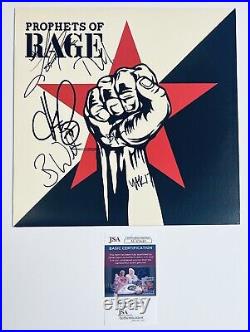 Prophets Of Rage Band Signed Vinyl Album COMPLETE Tom Morello B-Real with JSA Cert
