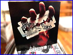 ROB HALFORD Hand Signed JUDAS PRIEST BRITISH STEEL RECORD VINYL ALBUM COA