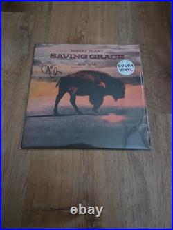 ROBERT PLANT Autographed Signed Saving Grace Vinyl LP Album No COA