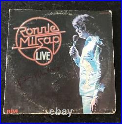 RONNIE MILSAP signed vinyl album RONNIE MILSAP LIVE COA 1