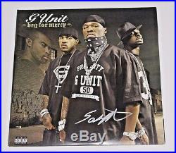 Rapper 50 Cent Signed G-unit Beg For Mercy Vinyl Album Cover Coa Curtis ...